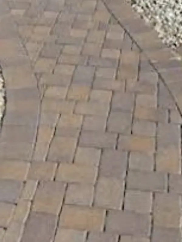 The same paver walkway clean and rich in color