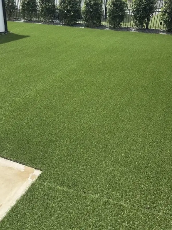 The same turf clean and groomed