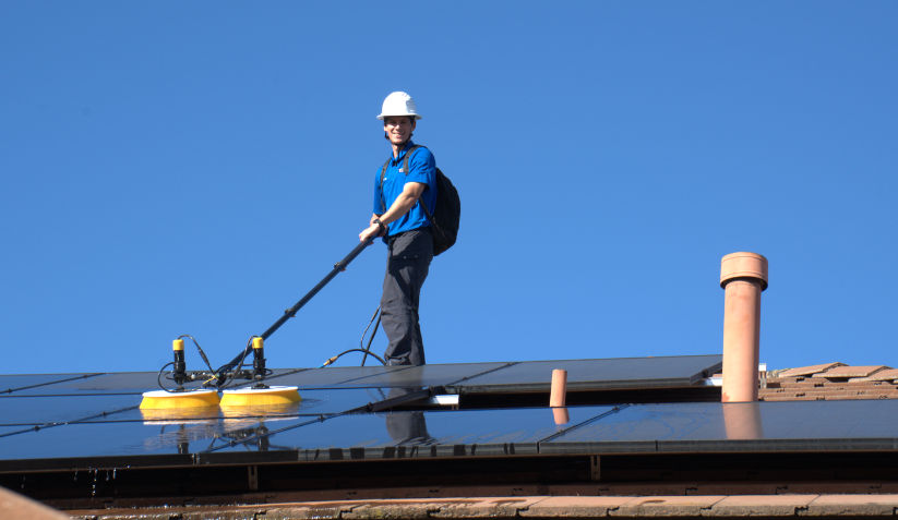 Solar Panel Cleaning by Titan Exterior Services