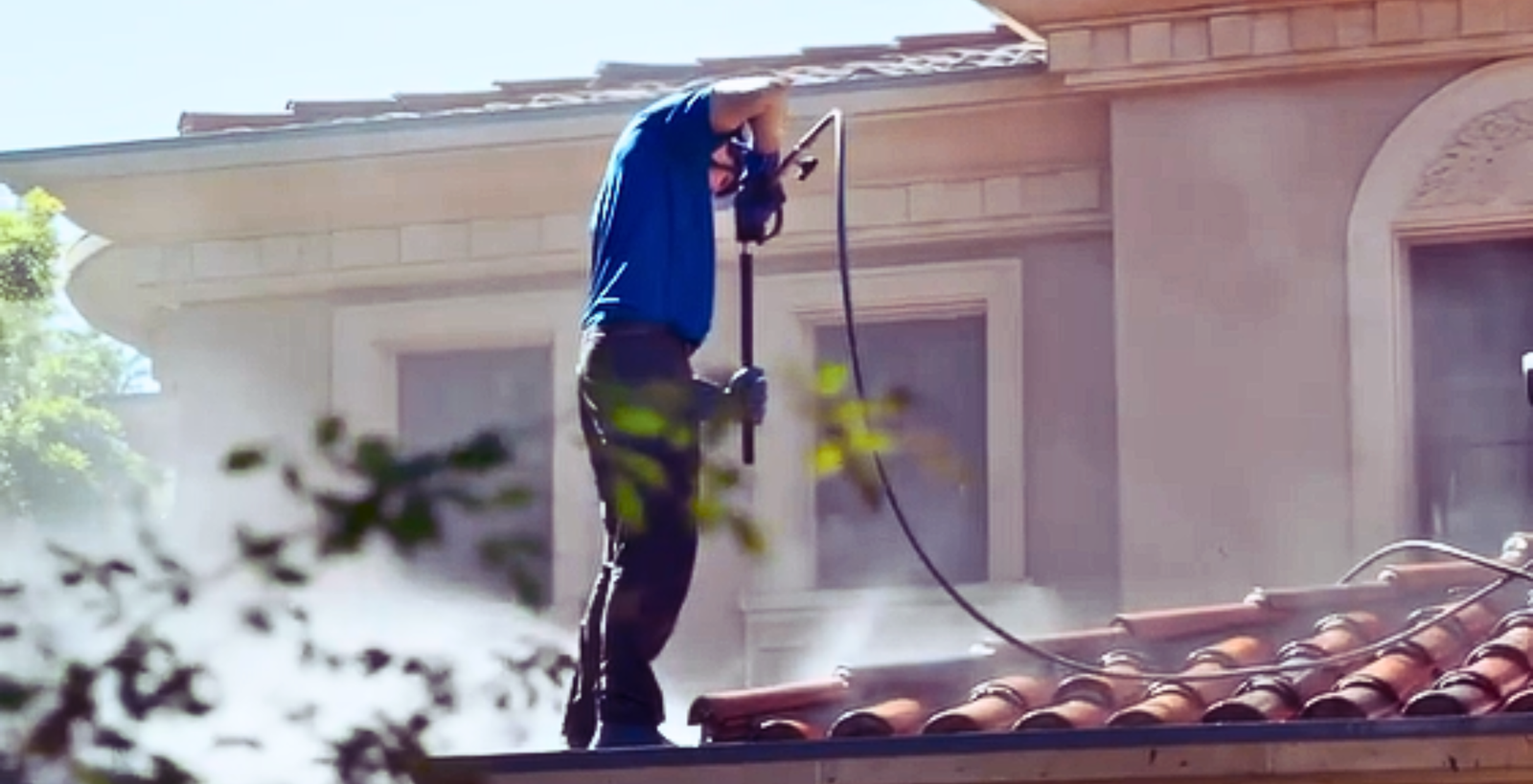 Tile Roof Cleaning done by Titan Exterior Cleaning