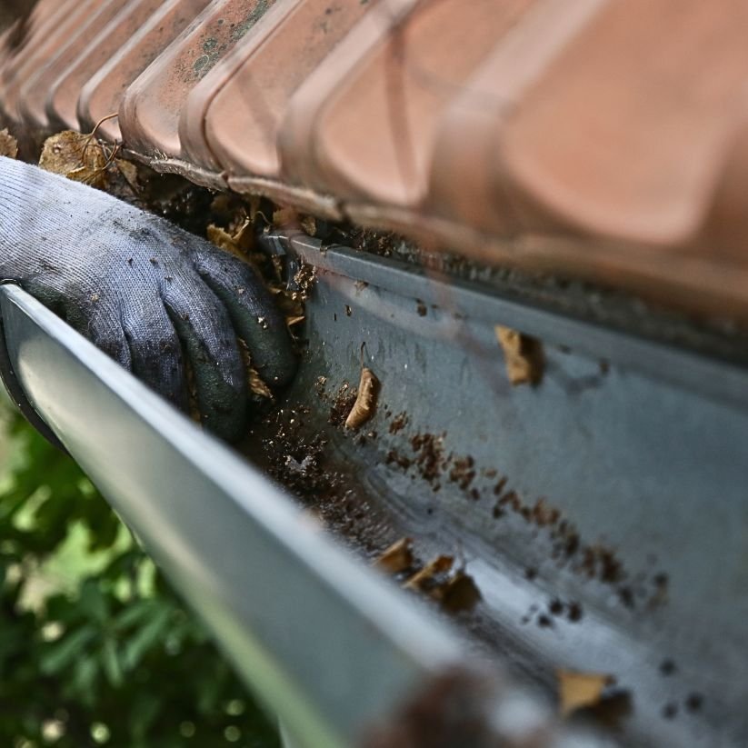 Gutter cleaning in Orange County